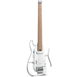 Donner HUSH-X Pro Traveler Guitar White - E-Gitarre