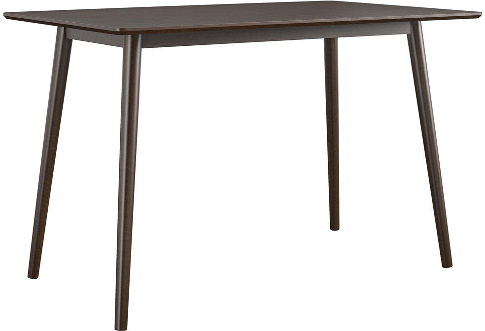 George Oliver Fewell Solid Wood Writing Desk Brown 76.2cm H X 120.4cm W X 59.9cm D