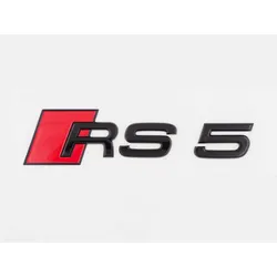 Audi RS5 Schriftzug schwarz glanz hinten Heckklappe