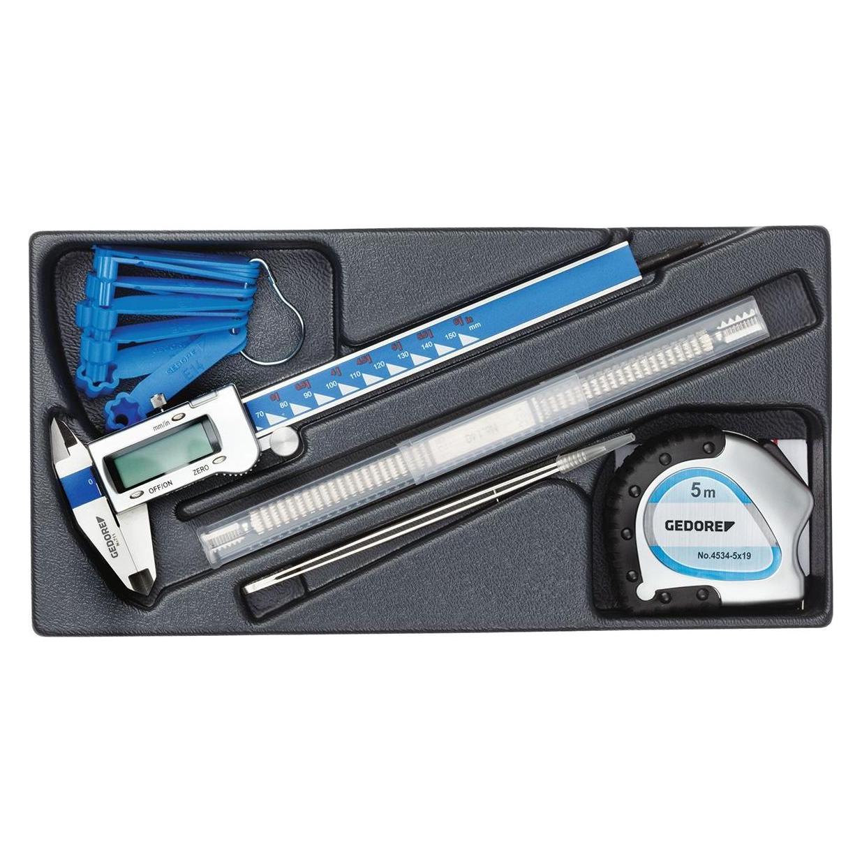 Gedore 1500 ES-711 Mess-Sortiment in 1/3 ES-Modul (31 cm) (1402218)