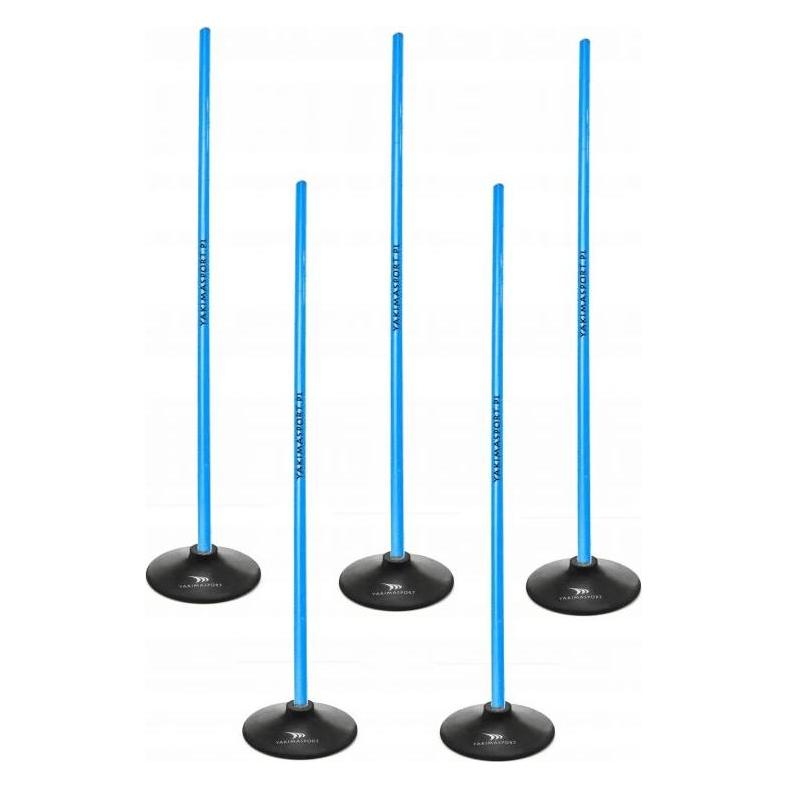 Yakimasport Tor przeszkód slalomowy 100cm laski + podstawa 1,5kg Niebieski (100870)