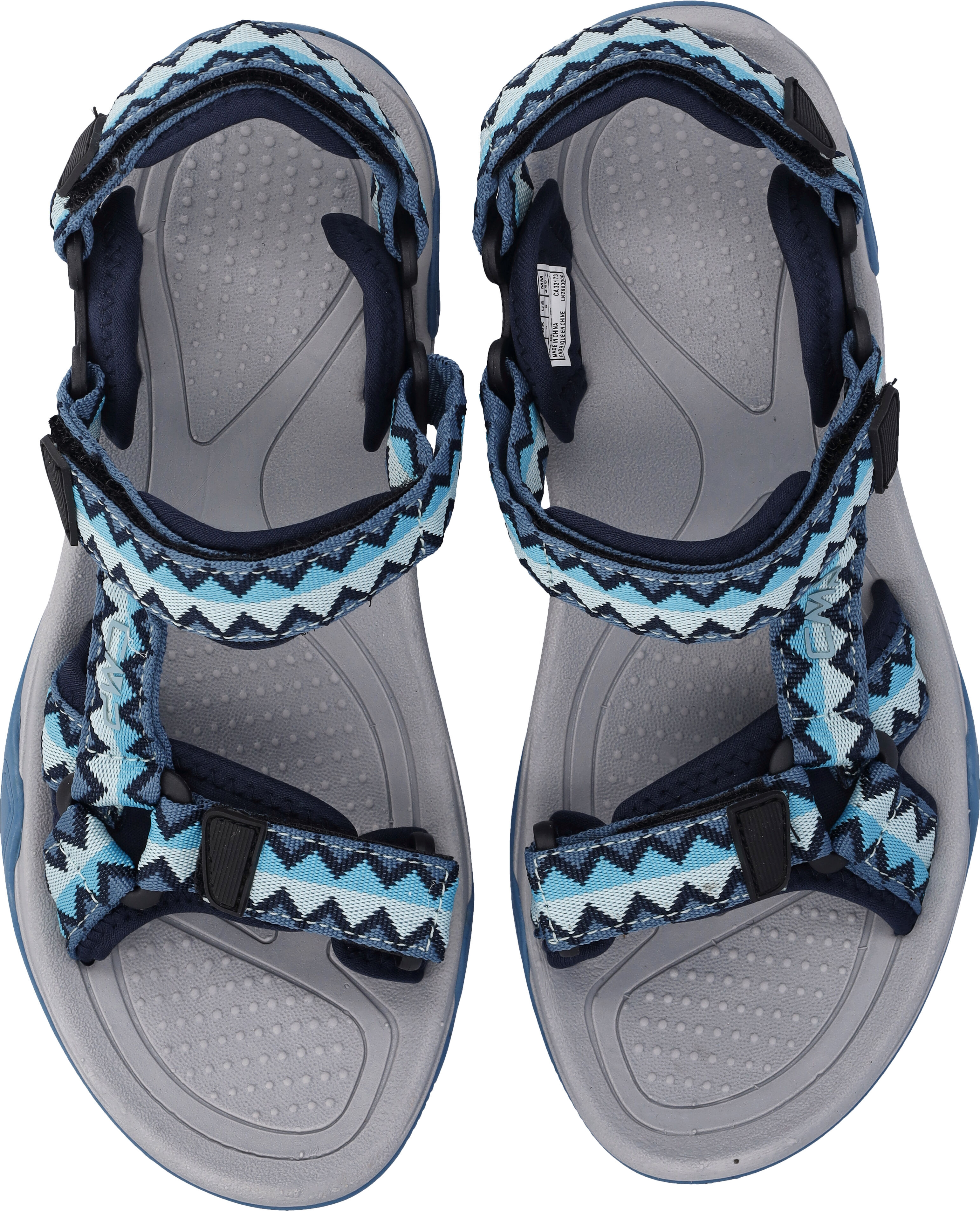 Sandale CMP "HAMAL WMN HIKING SANDALS", Damen, Gr. 36, Synthetik, blau (night, tiffany), Schuhe Sandale night, tiffany 36, Synthetik