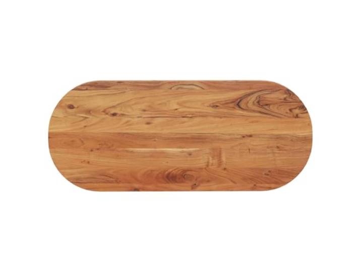 vidaXL Tischplatte 140x60x3,8 cm Oval Massivholz Akazie