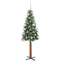 vidaXL, Weihnachtsbaum, Fenja (mit 61 silbernen Kugeln) (150 cm)