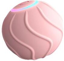Inspired Finds Smart Interactive Rolling Cat Ball USB Rechargeable Automatic Bouncing Toy pink