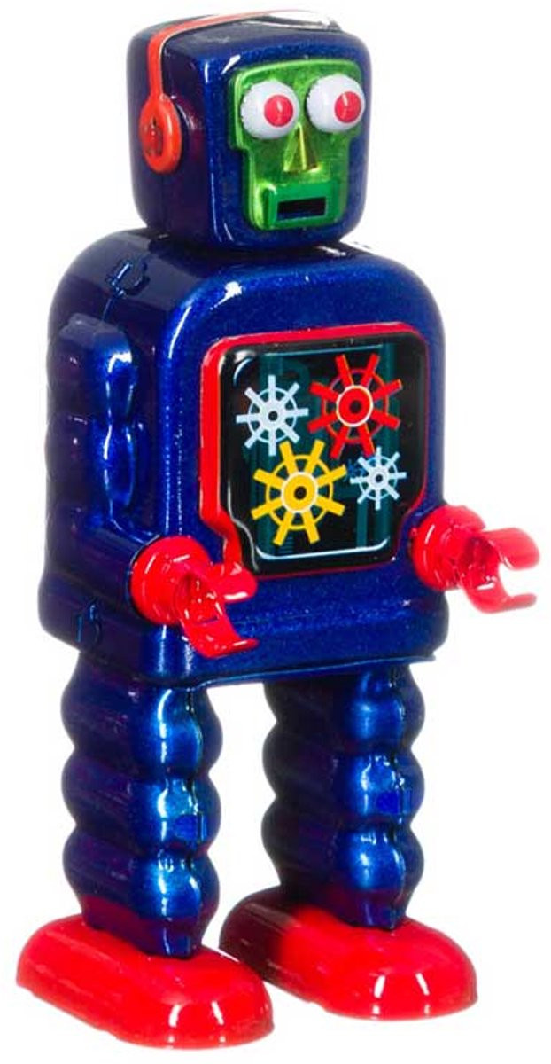 Mechato St. John MRX Blikken Robot Gearing Handgemaakt Collectors Item Retro Vintage Robot 13 cm