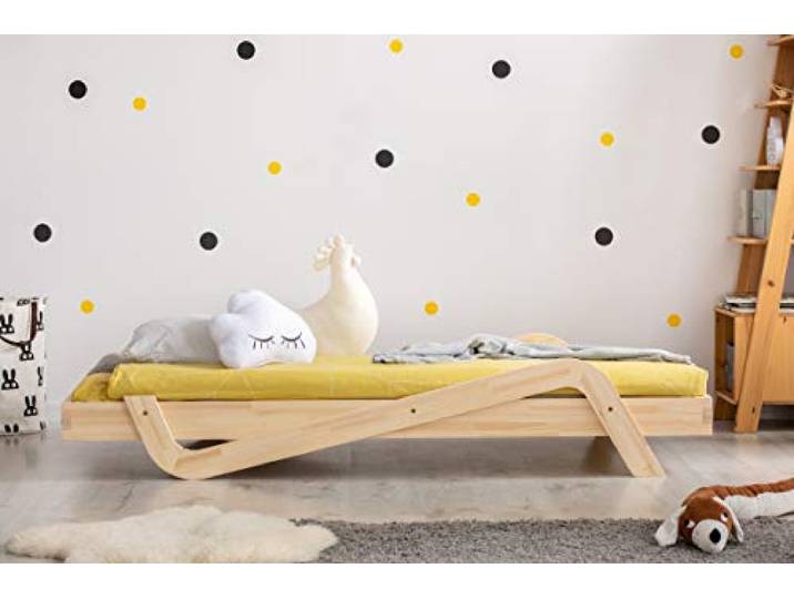 Kinderbett aus Holz, 90 x 170 cm, mit Lattenrost