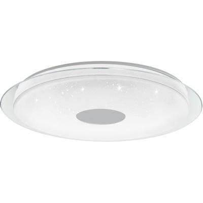 EGLO Deckenleuchte "LANCIANO-Z Deckenlampe weiß, Tuneable White, ZibBee 3.0, Sternenhimmel", weiß (weiß, transparent), Ø 77 H: 9,5cm, 1 Stk., Leuchten, Timer, App / Sprachsteuerung Alexa, ‎ exkl. Fernbedienung, LED Sternenhimmel