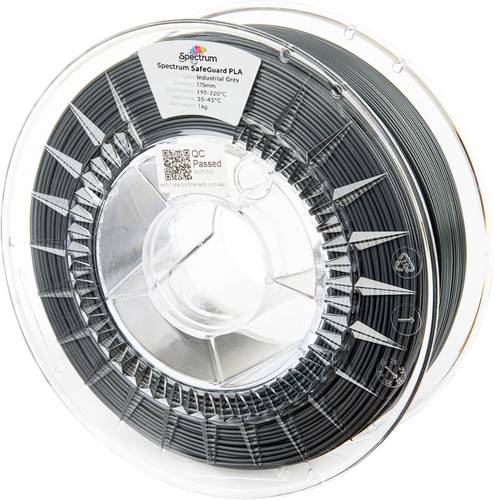 Spectrum Filaments 81556 Safeguard PLA Filament PLA antibakteriell 1.75mm 1000g Industrial Grey, Grau 1St.