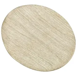 Flachteller Oval Alu gebürstet gold 17 x 12 cm