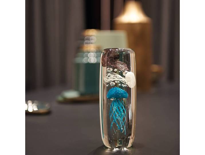 Objet déco Qualle II Ø 7cm Bleu