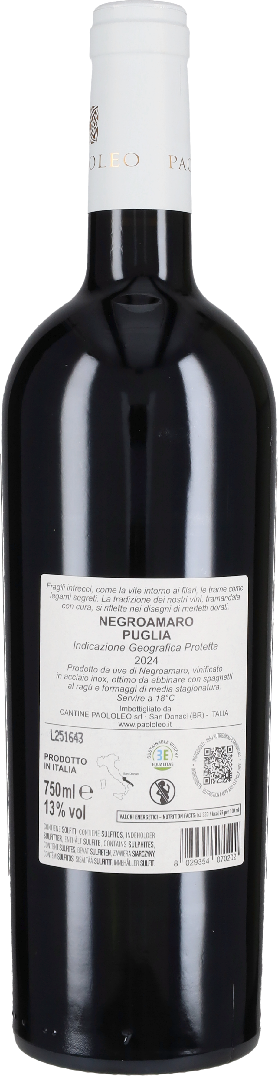 Leo Paolo Negroamaro Paolo Leo 2025