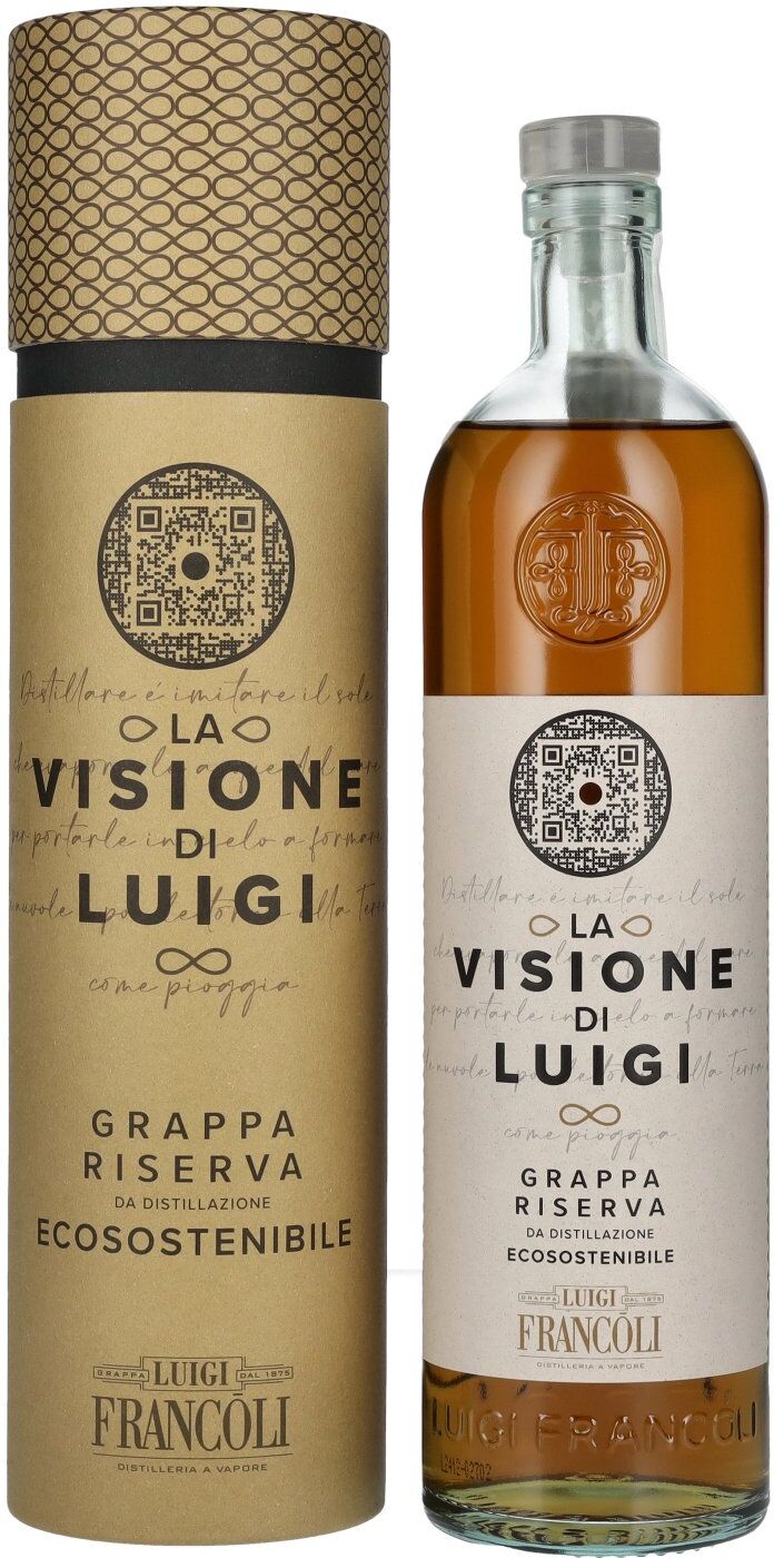 Luigi Francoli Grappa Riserva La Visione di Luigi 40% Vol. 0,7l in Geschenkbox