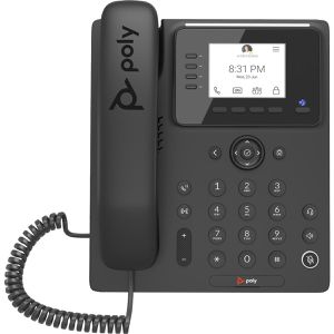 Poly HP CCX 350 Microsoft Teams Telefon, schwarz, schnurgebunden
