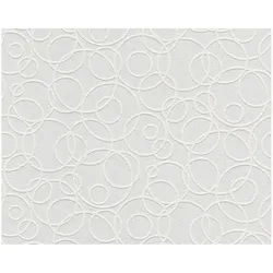A.S. Création, Tapete, Vliestapete 5611-14 Meistervlies ProProtect Kreise wei (25 cm)