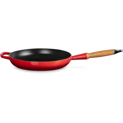 Le Creuset Bratpfanne Signature mit Holzgriff Ø 28cm - rot