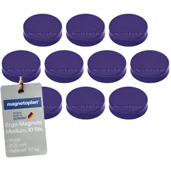 Magnetoplan Ergo medium Magnete violett 30mm 10St