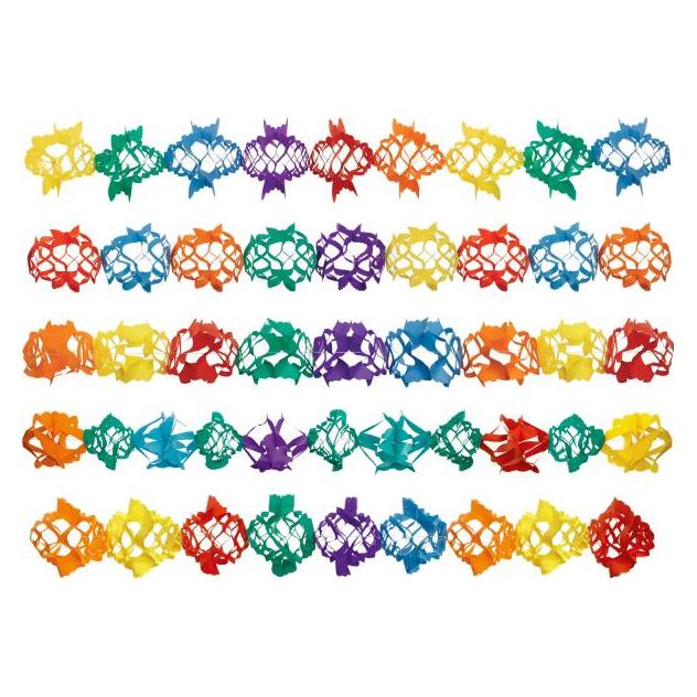 Riethmüller Girlande 4m (assortiert) schwer entflammbar (1831)