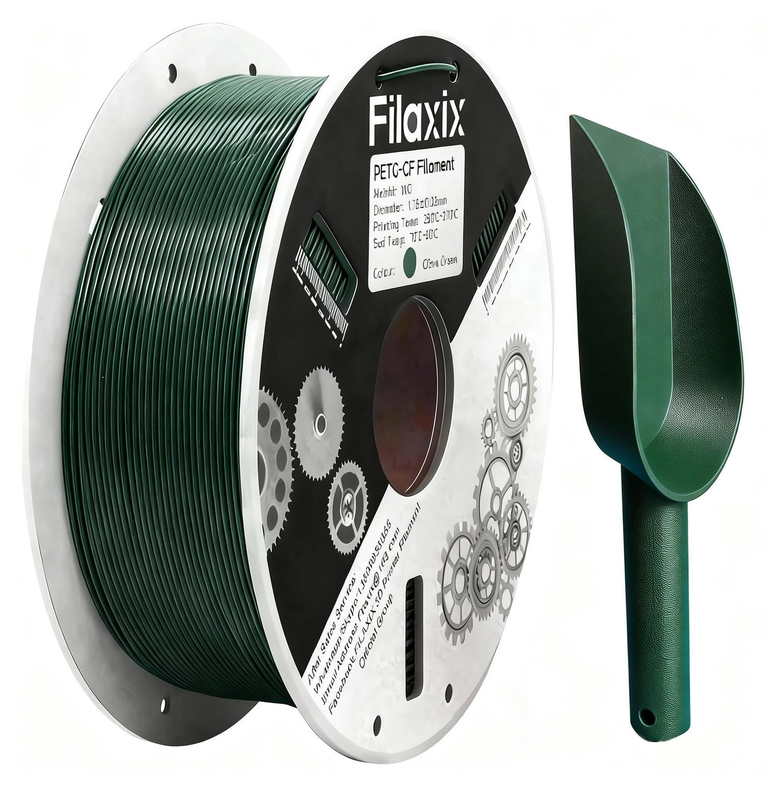 Merkloos Carbon Fiber PETG Filament 1.8mm 1kg Olijf Groen