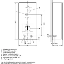 Vaillant, Warmwassergerät, Elektro-Durchlauferhitzer