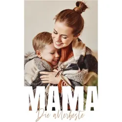 Personalisiertes Poster im Design "Mama" mit Fotos und Texten gestalten