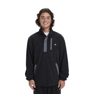 Fleecejacke QUIKSILVER "No Destination", Herren, Gr. S, schwarz, Obermaterial: 100% Polyester., Jacken Fleecejacke