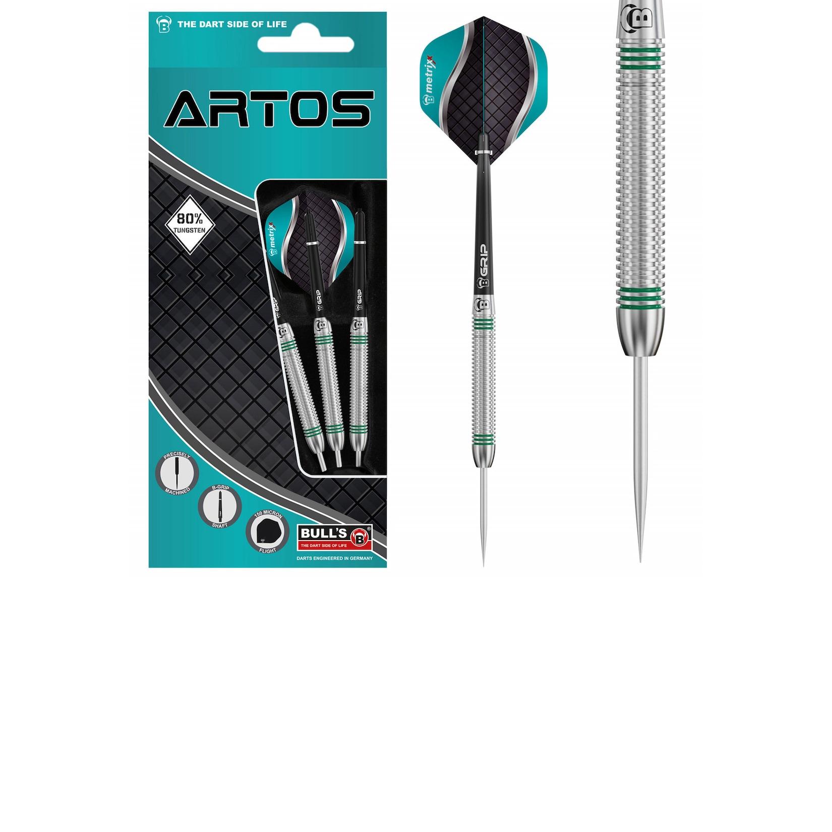 Bull's Unisex Steeldarts Artos AR1 Dartpfeile 80% Tungsten Darts-Set Anfänger 1er Pack