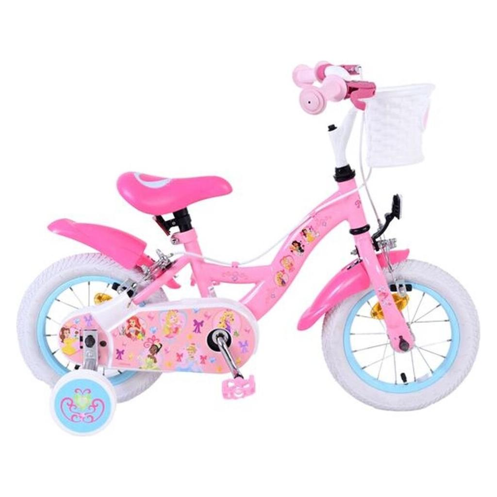 Volare Magic Royals Mädchen-Kinderfahrrad 12 Zoll Rosa mit zwei Handbremsen (12") (72629437)