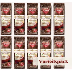 HEARTS Cappuccino mit feiner Kakaonote 10 x 1kg