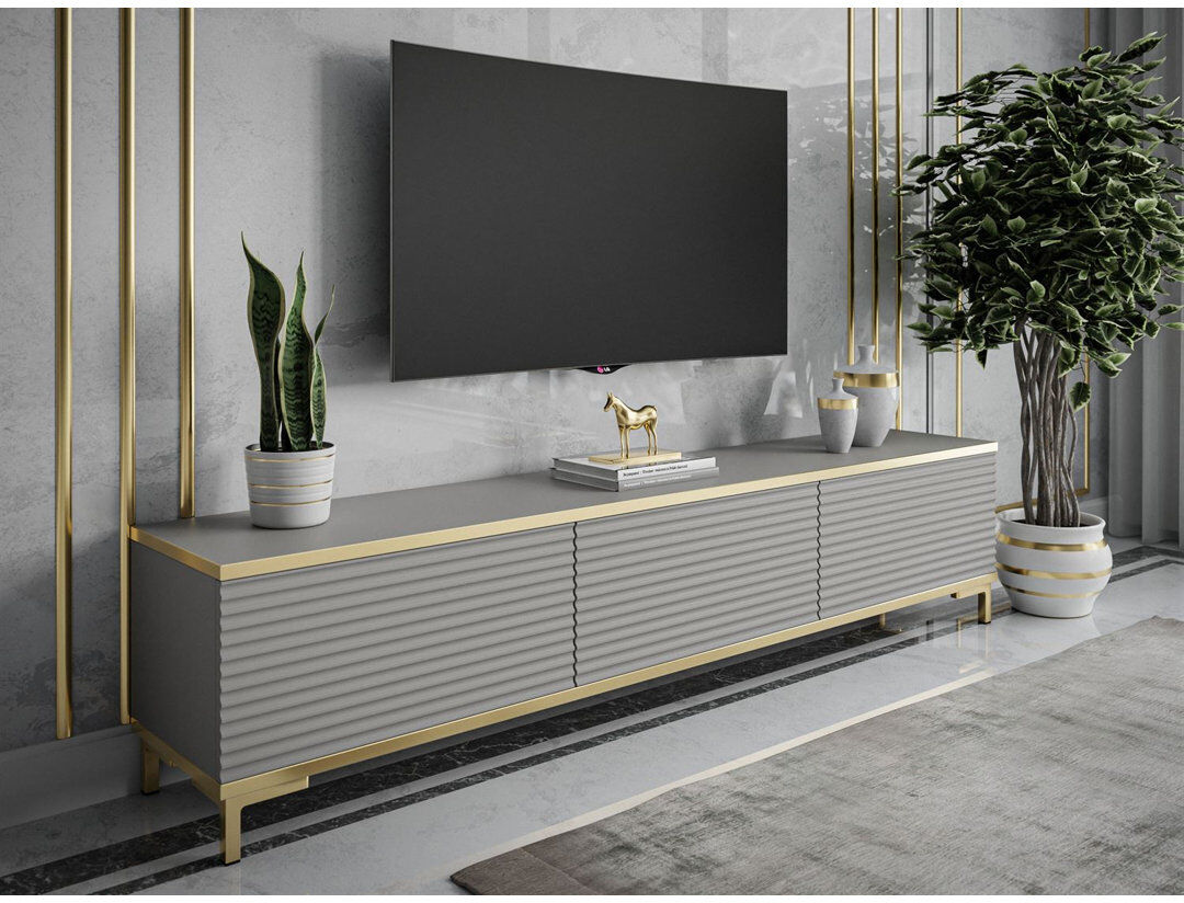 Canora Grey Ameina TV Stand for TVs up to 65" Grey 65"