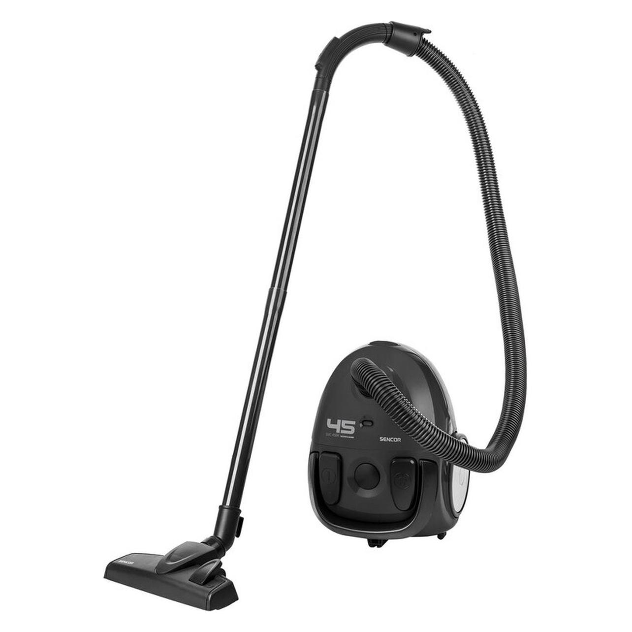 Sencor SVC 45BK-EUE3 schwarz / Beutelstaubsauger / 850 W / 1,5L / 79 dB / 7,5m Radius (SVC 45BK-EUE3)