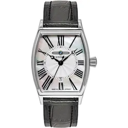 Zeppelin 8349-1 Damenuhr Metropolis Quarz Lederband Schwarz