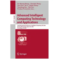 Advanced Intelligent Computing Technology and Applications, Fachbücher von Wei Chen, Prashan Premaratne, De-Shuang Huang, Yijie Pan, Qinhu Zhang, Chuanlei Zhang, Bo Li, Wenzheng Bao