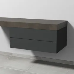 Sanipa Unterschrank „2morrow“ 800 × 340 × 520 mm in Graphit (matt)