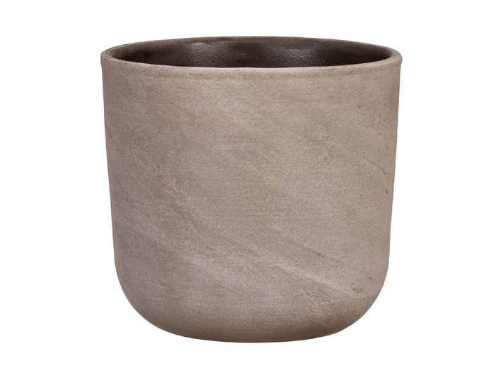 Übertopf Travertino Grau Ø24xH22 cm