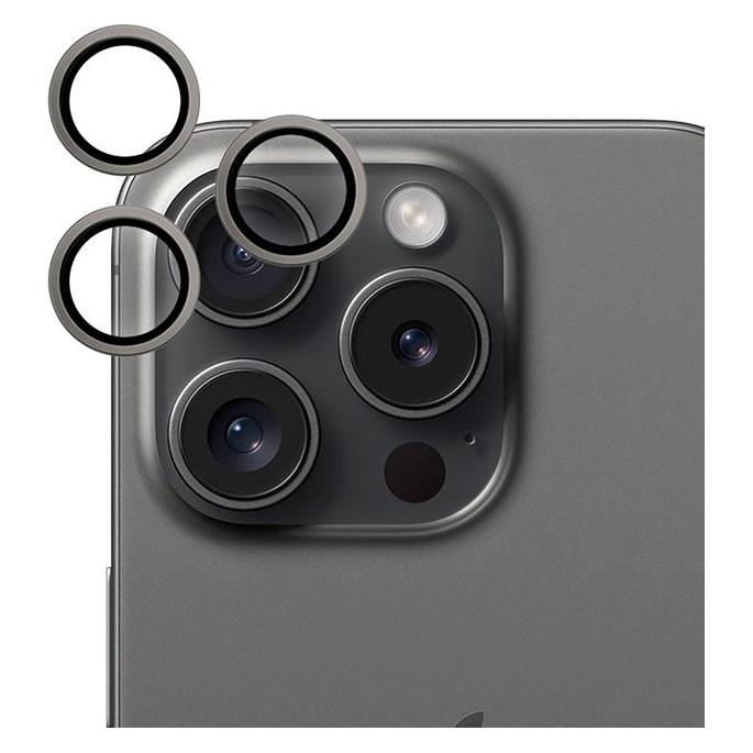 Epico Aluminium Lens Protector (Apple iPhone 15 Pro Max) (NFOLCAMAPIP15PMEPBK)