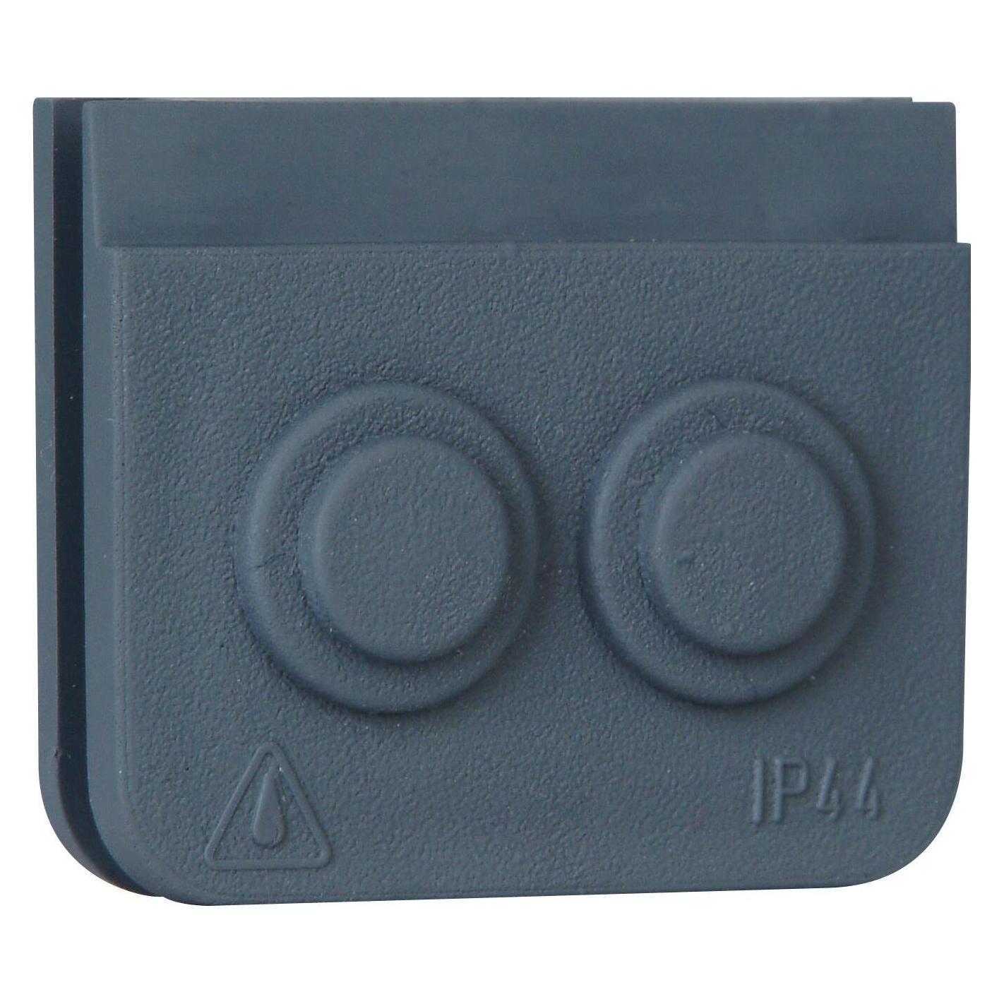 Kopp APWG Kabel-28 3216.2800.4 Einführung 2fach blue Electric grau (321628004)