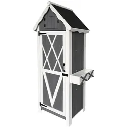 Home Deluxe Gartenschrank aus Holz YANA - XL