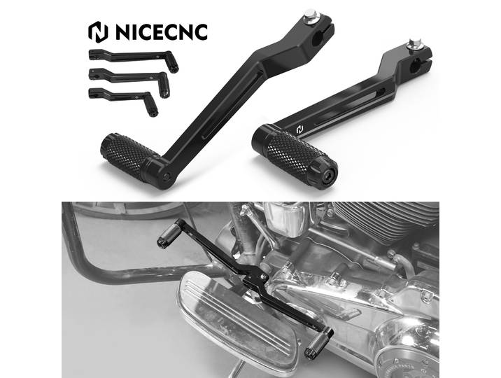 NICECNC leviers de levier de vitesse pour Harley Road Glide FLTRX CVO Street Glide FLHXSE 15-24 Street Glide 17-24 Fat Boy 114 FLFBS 18-24
