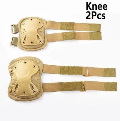 Uplifted Finds Advanced Tactical Combat Knee And Elbow Protective Pads Set 2 Pcs Knee Khaki