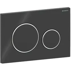 Geberit Sigma 20 Round Betätigungsplatte 115882KM1 schwarz / hochglanz verchromt
