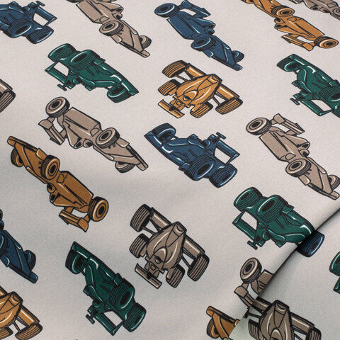 Softshell „Rennwagen“, grau-color