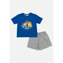 Pyjama Set Kurz - blau/grau - 98 - 104