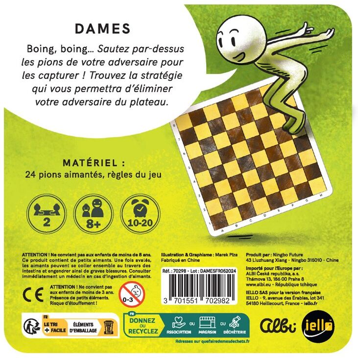 Albi Jeu de voyage magnétique Dames