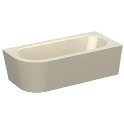 Bette BetteStarlet V Silhouette Badewanne 6700-001CELVK pergamon, 185x85x42cm, mit Schürze