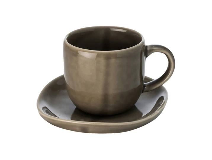 Heirol Tasse avec soucoupe Heirol x Nosse Svelte 12 cl Olive