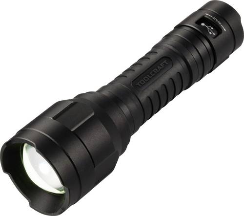 TOOLCRAFT TO-10153320 TO-10153320 Taschenlampe Einstellbare Punktgröße, verstellbar, mit USB-Schnittstelle Li-Ionen Akkus 1100lm