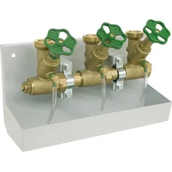 Kompakt Wasserverteilerstation Verteiler Zulauf DN25 1 Zoll mit Entleerinne Sanitär