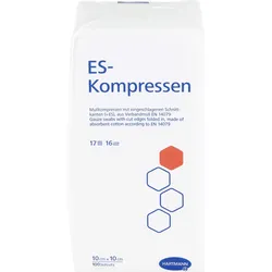 Es-Kompressen Unsteril 10x10cm 16F 100 ST