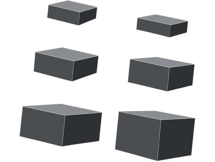 6x rehausseurs de Buffet présentoir de bijoux Cube décoratif en acrylique rehausseurs emboîtables pour Table de Buffet noir
